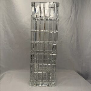 Crystal Glass Vase Vintage